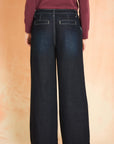 Indigo Wide Leg Trouser Jean- Indigo