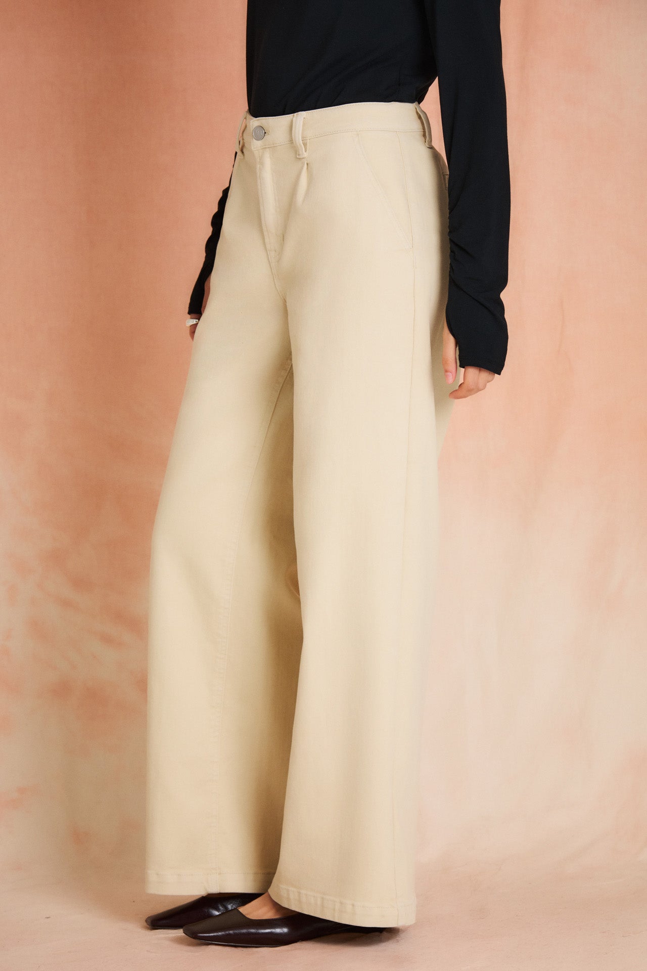 Biscotti Wide Leg Trouser Jean- Twill
