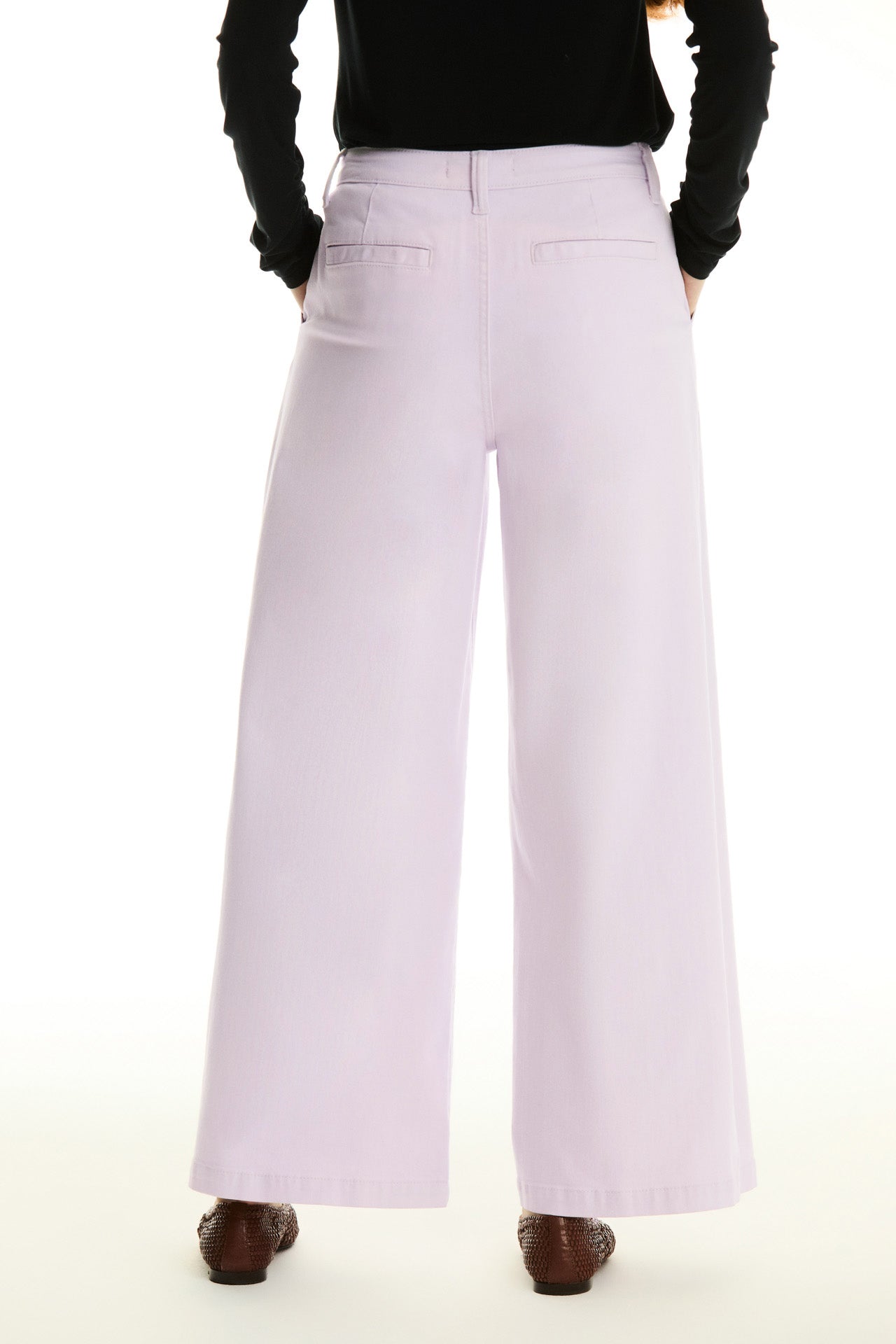 Lilac Wide Leg Trouser Jean- Twill