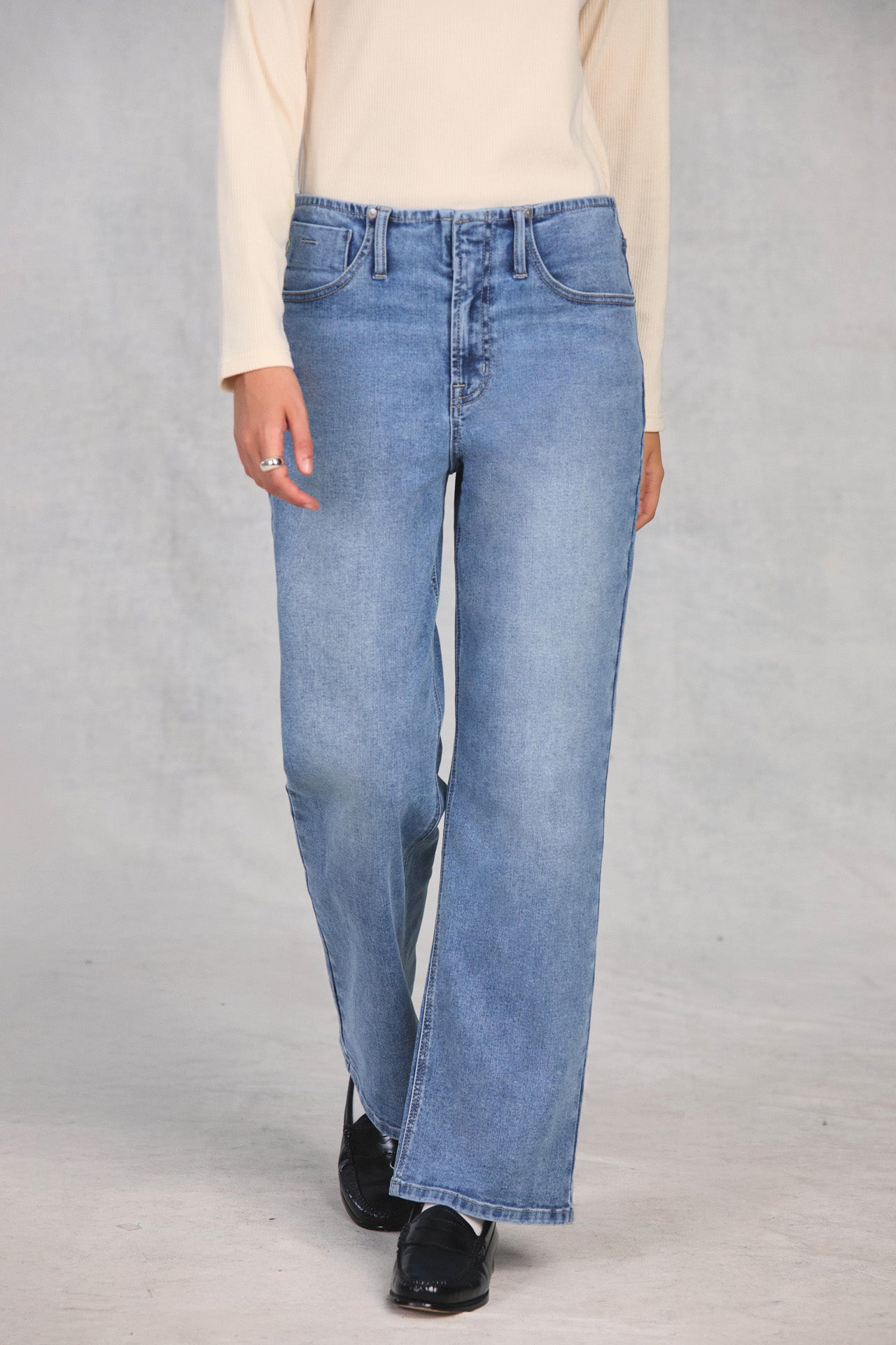 Indigo No Waist Straight Leg