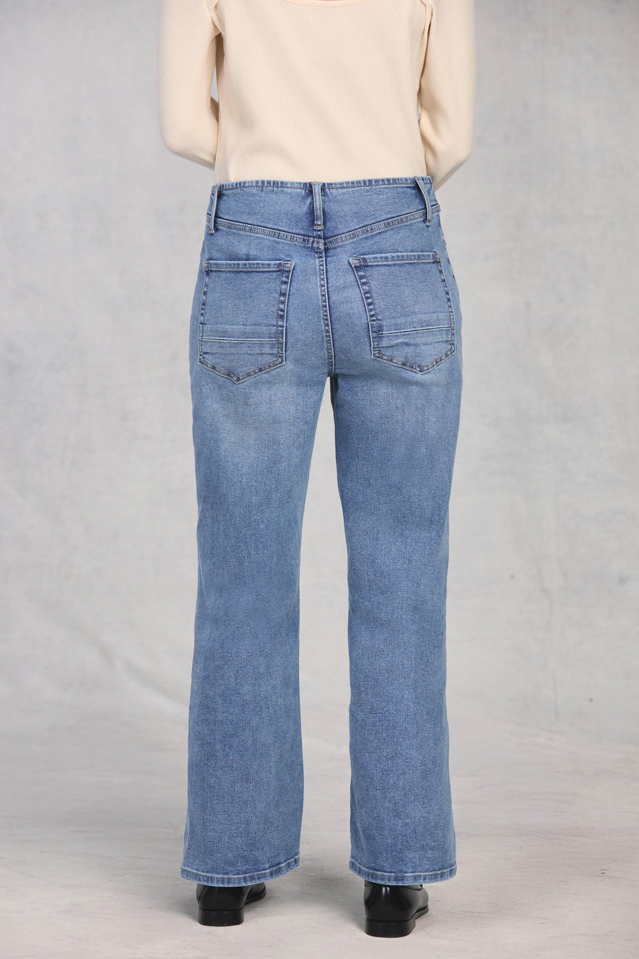 Indigo No Waist Straight Leg