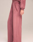 Dusty Rose Knit Cord Lounge Pant
