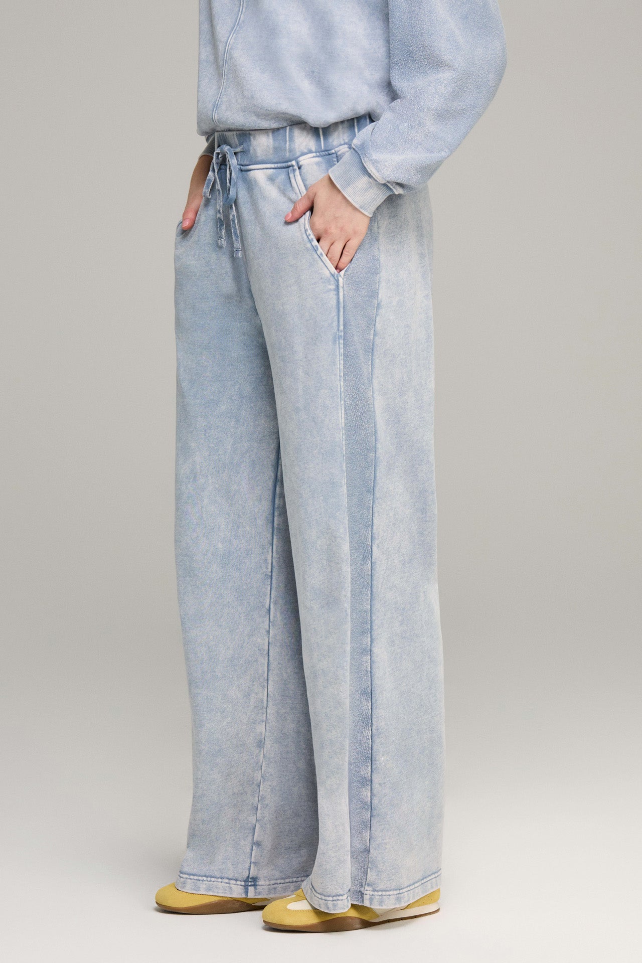 Chambray Blue Reverse Loop Lounge Pant

