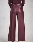 Plum Pintuck Wide Leg Pant