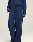 Midnight Contrast Stitch Lounge Pant
