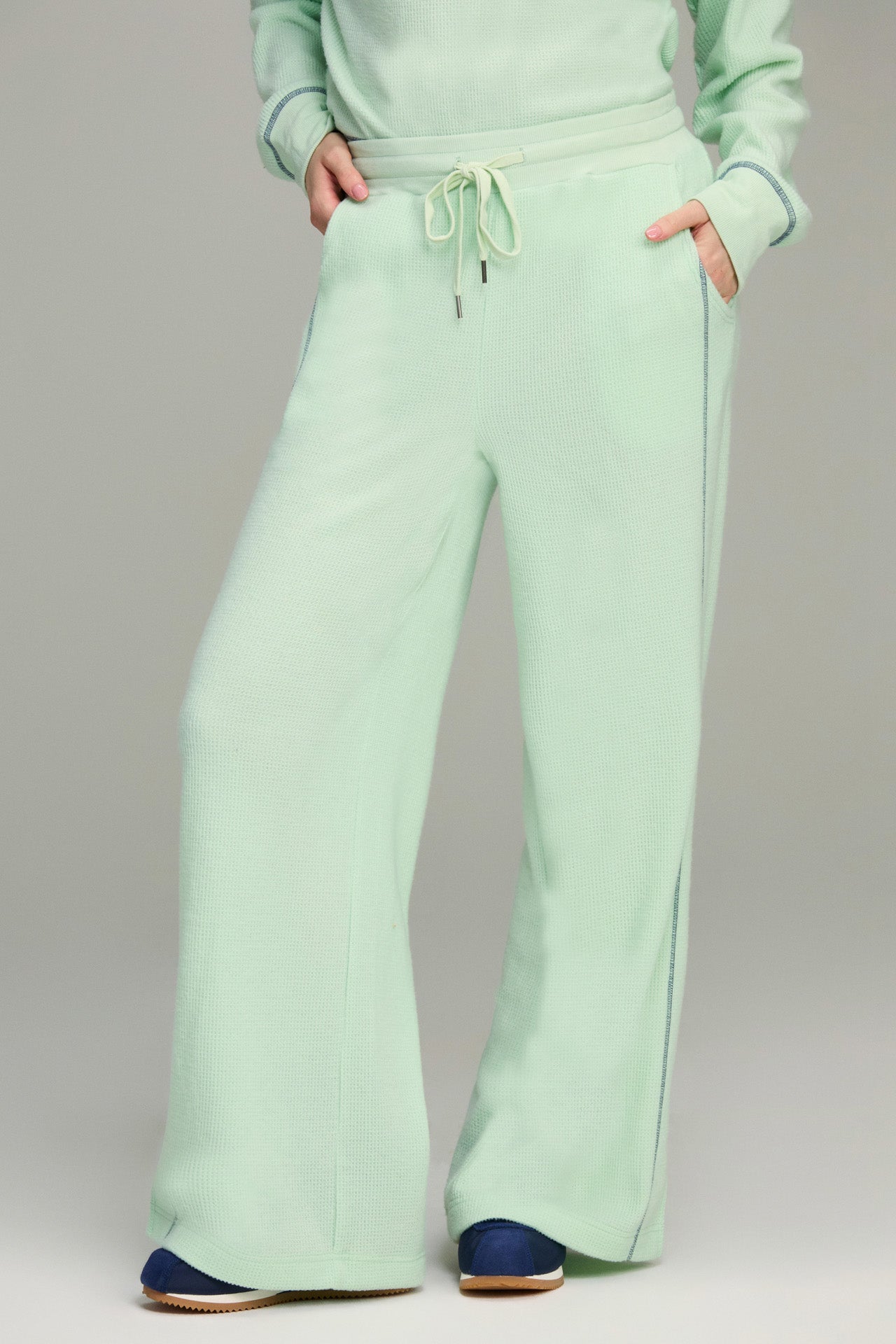 Mint Contrast Stitch Lounge Pant