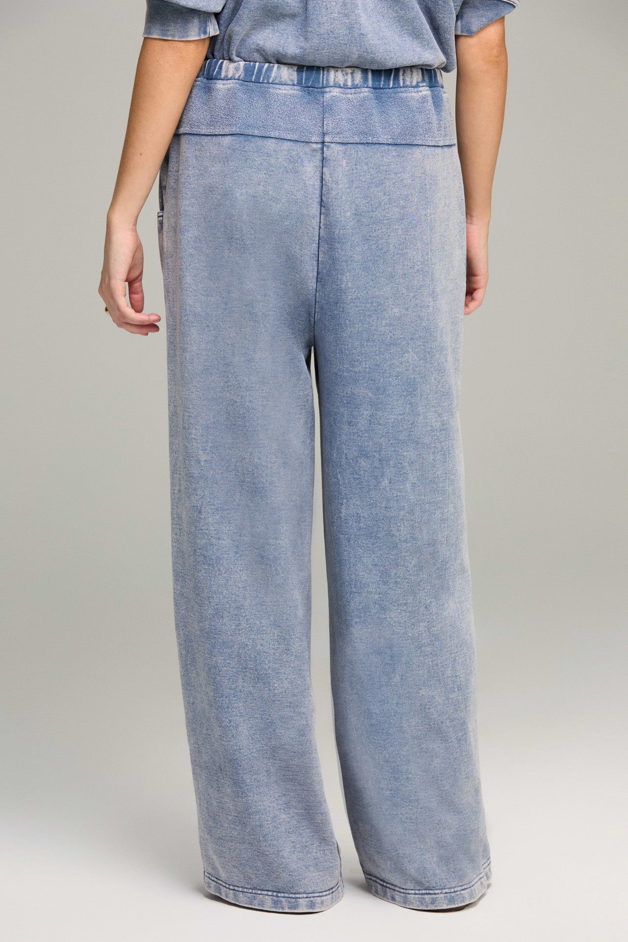 Cadet Blue Dropped Waist Lounge Pant
