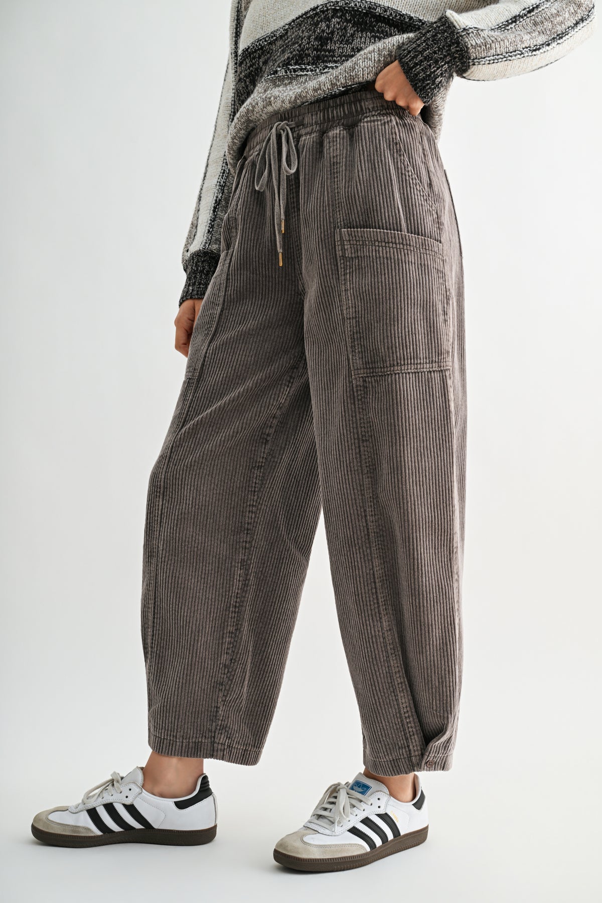 Mushroom Pull On Barrel Pant