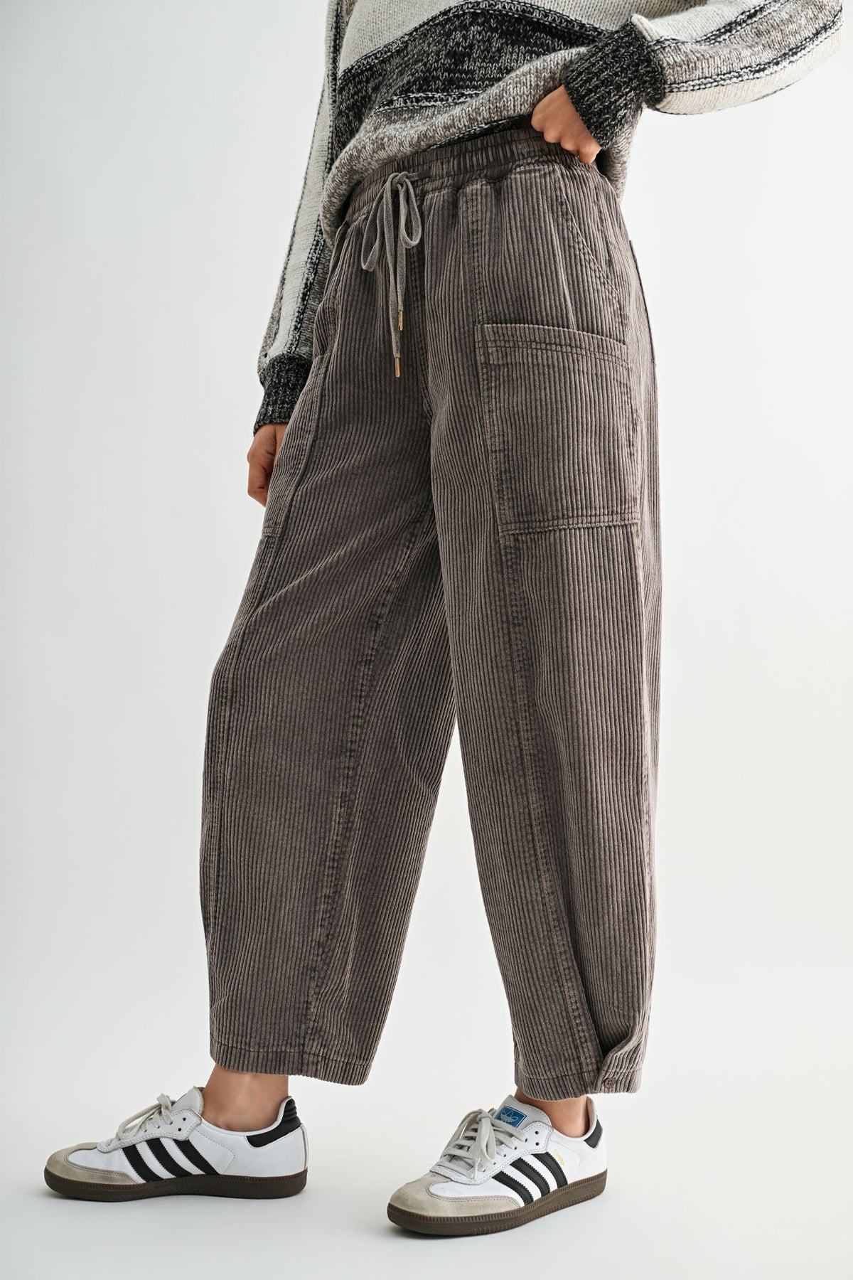Mushroom Pull On Barrel Pant