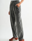 Charcoal Plus-Size Trouser Track Pant