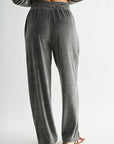 Charcoal Petite Barrel Leg Sweatpant
