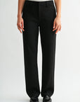 Black Straight Leg Comfort Trouser