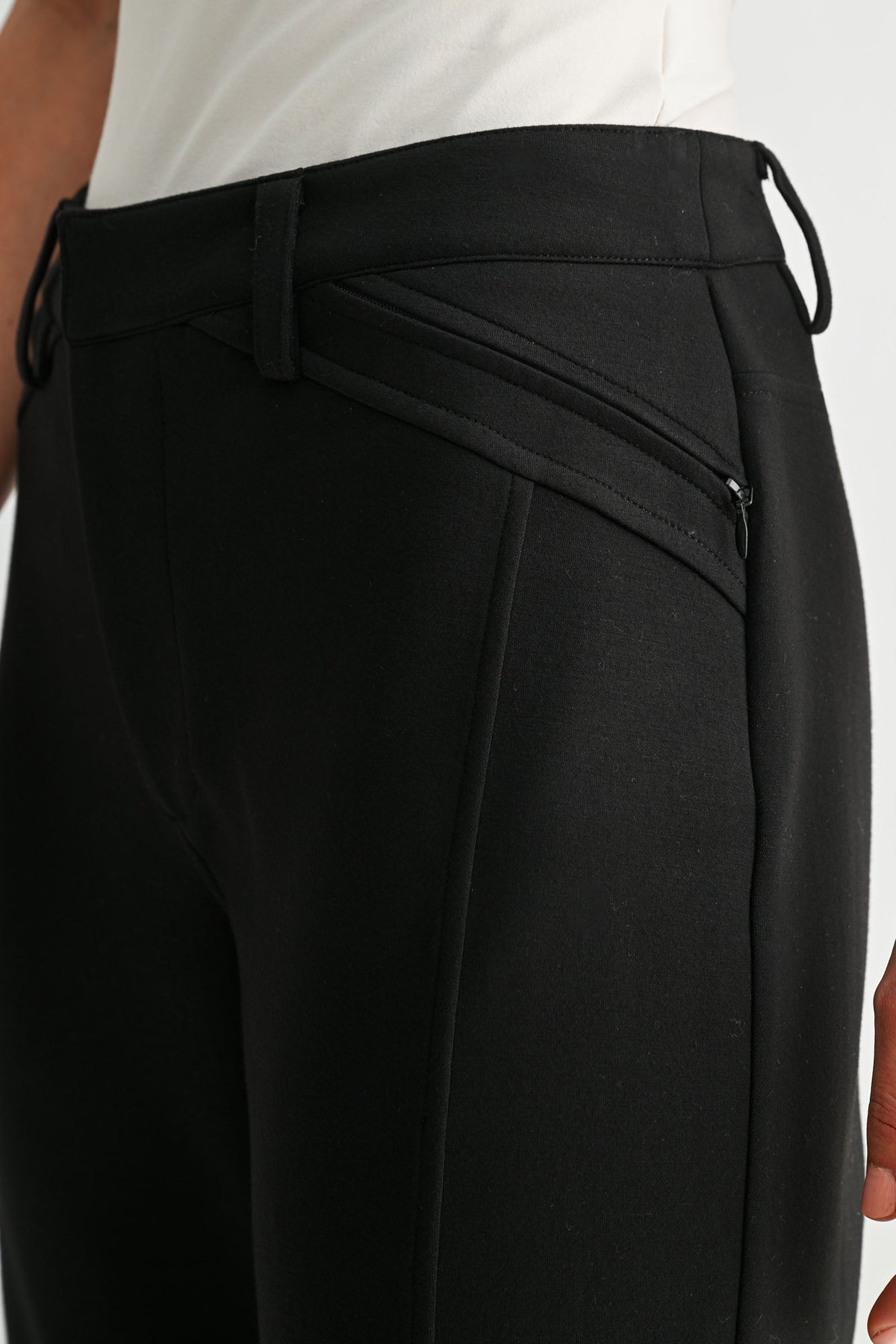Black Straight Leg Comfort Trouser