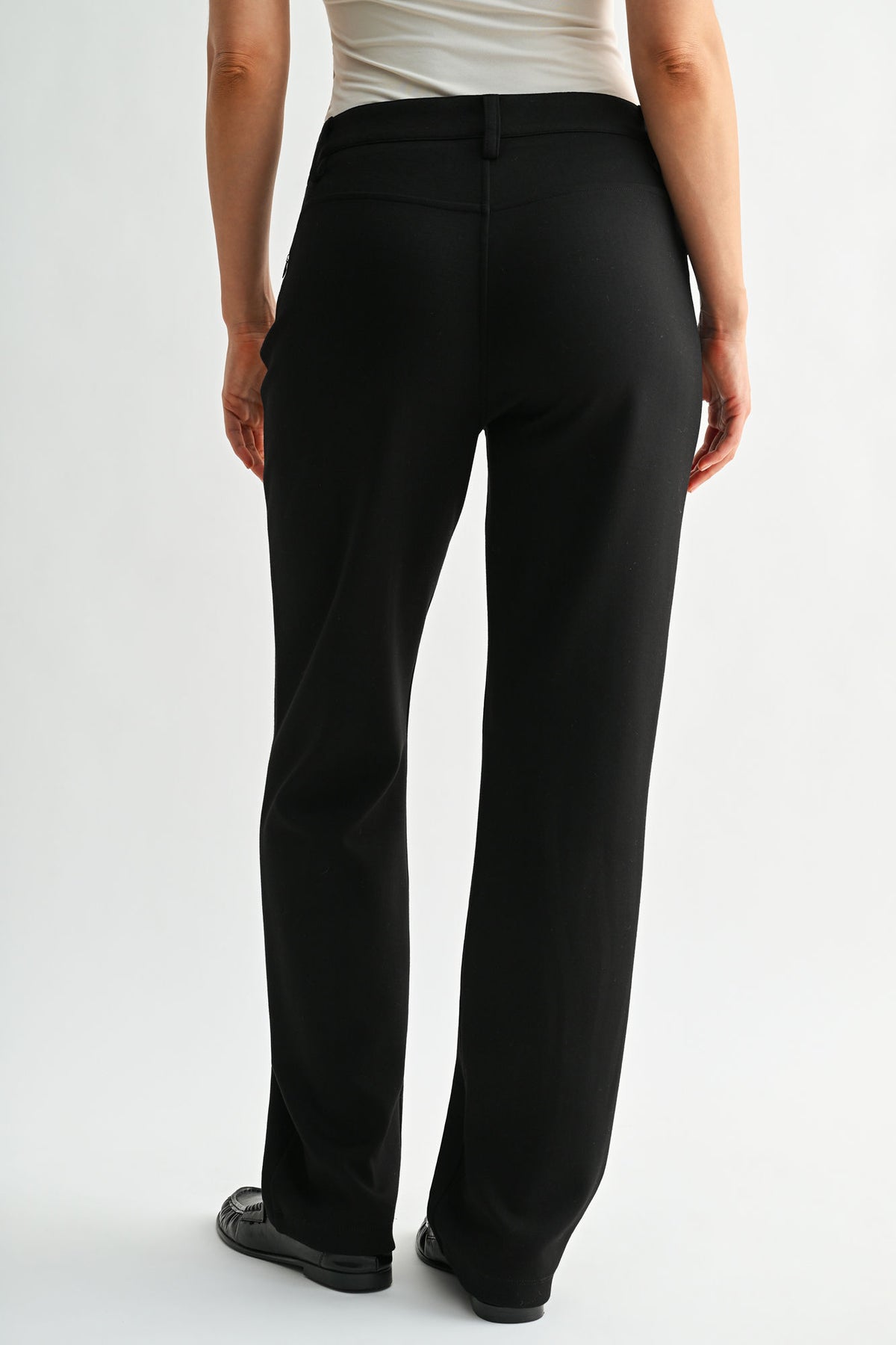 Black Straight Leg Comfort Trouser