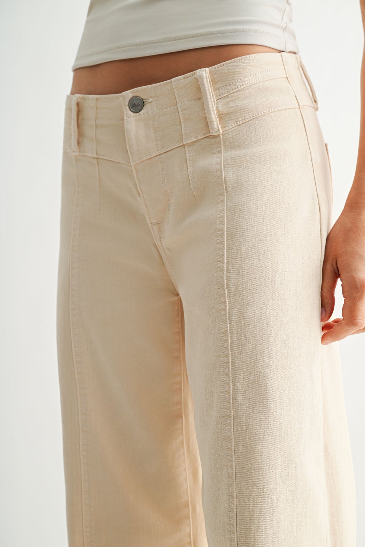 Buff Seamed Wide Leg Pant