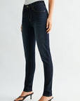 Dark Whisker Wash  5 Pocket Skinny Jean