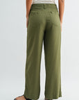 Olive Relaxed Patch Pocket Pant