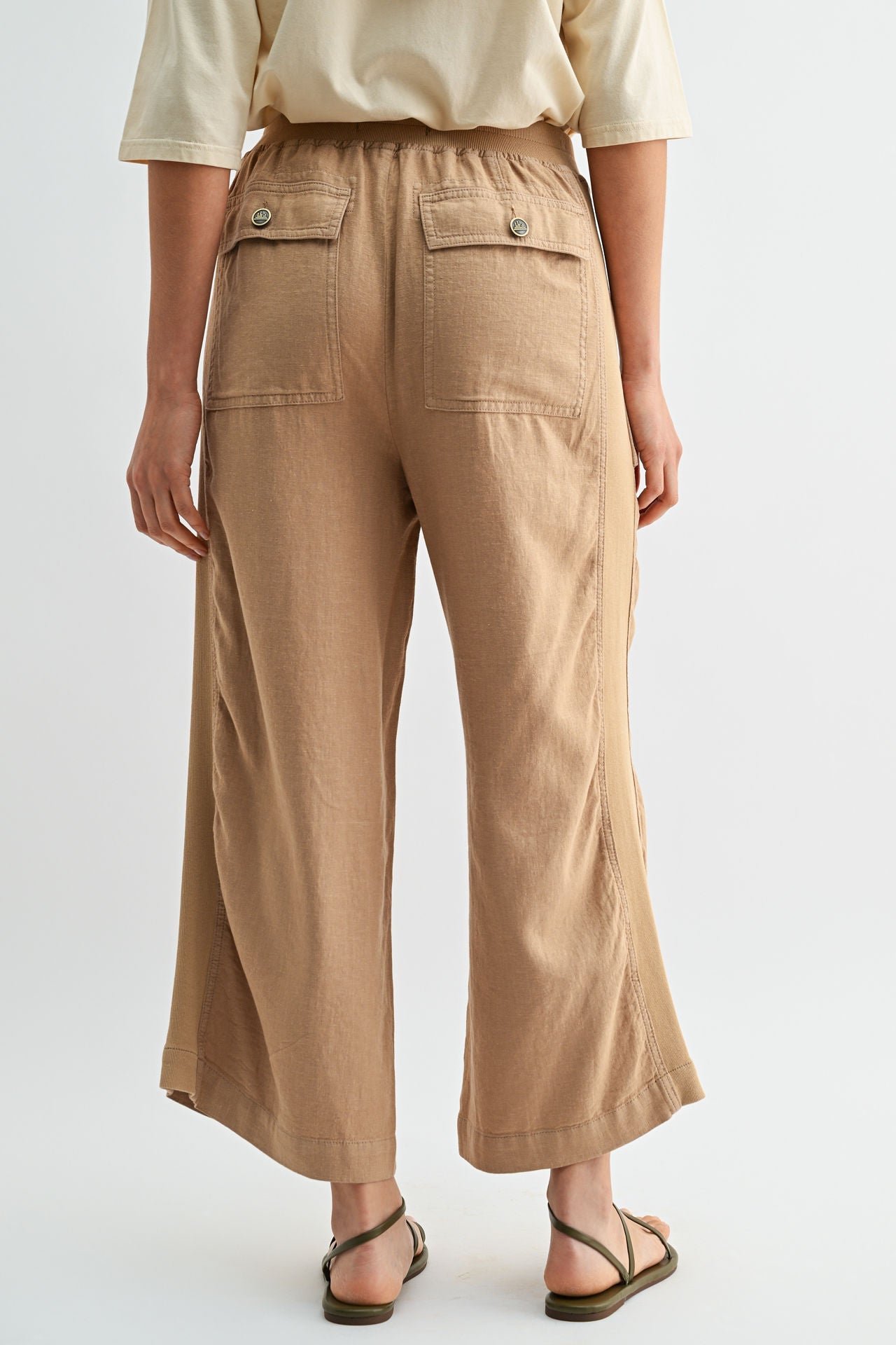 Burlap Relaxed Patch Pocket Crop