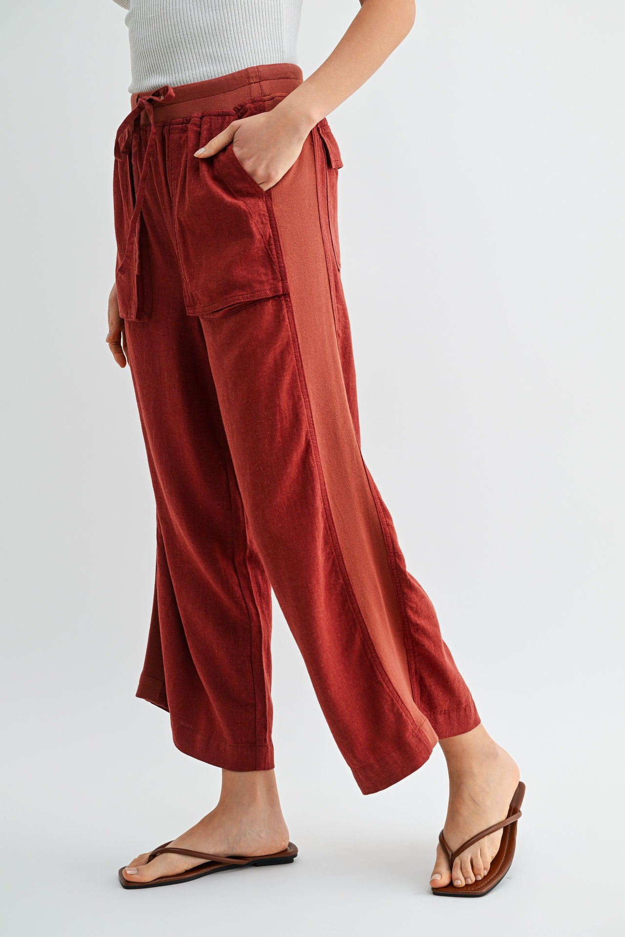 Paprika Relaxed Patch Pocket Crop