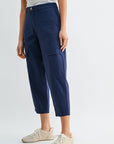 Navy Poplin Cargo Barrel