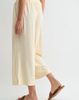Parchment Cropped Pant