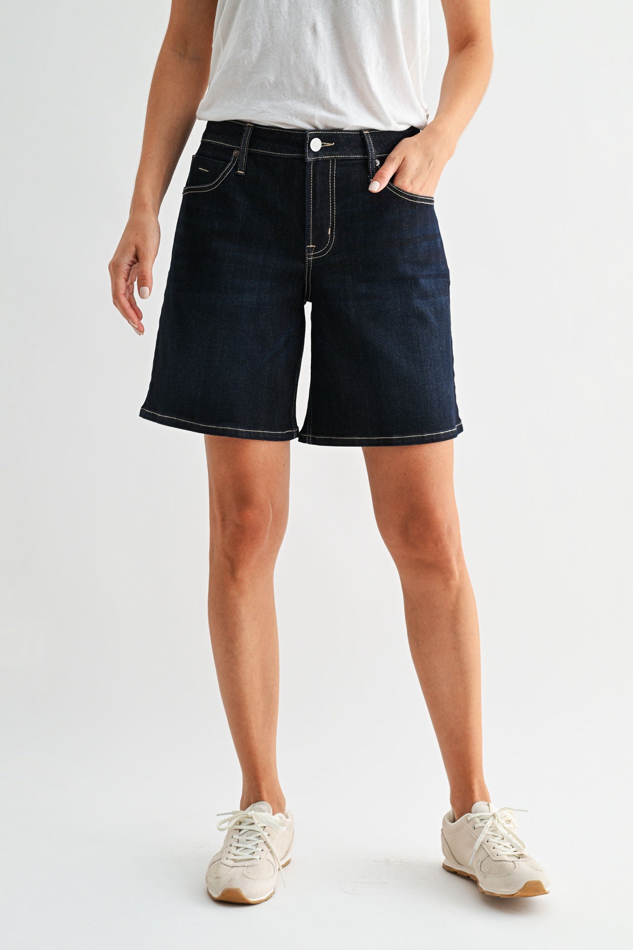 Dark Whisker Wash Dover Denim Short