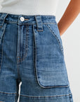 Medium Indigo Denim Utility Short