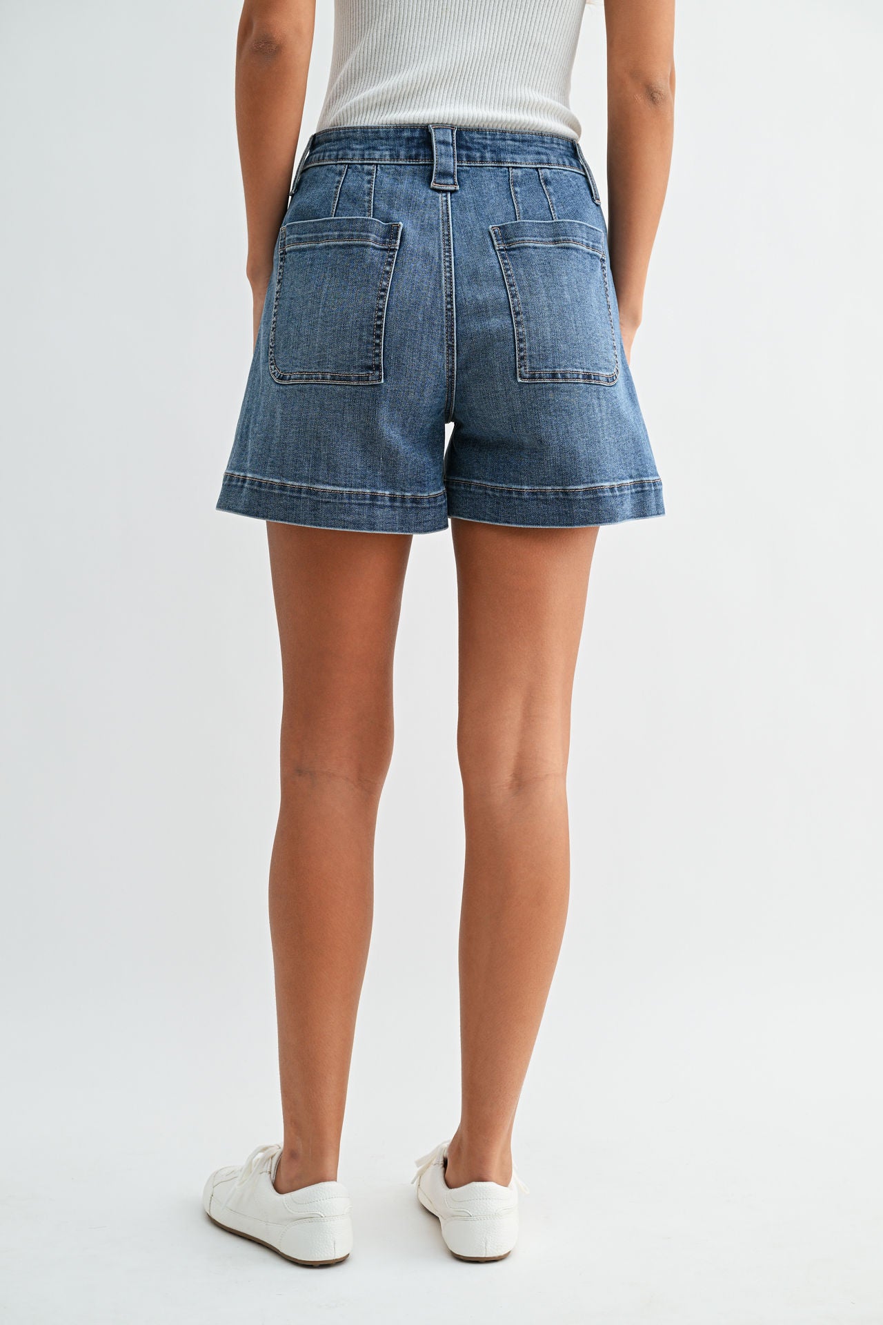 Medium Indigo Denim Utility Short