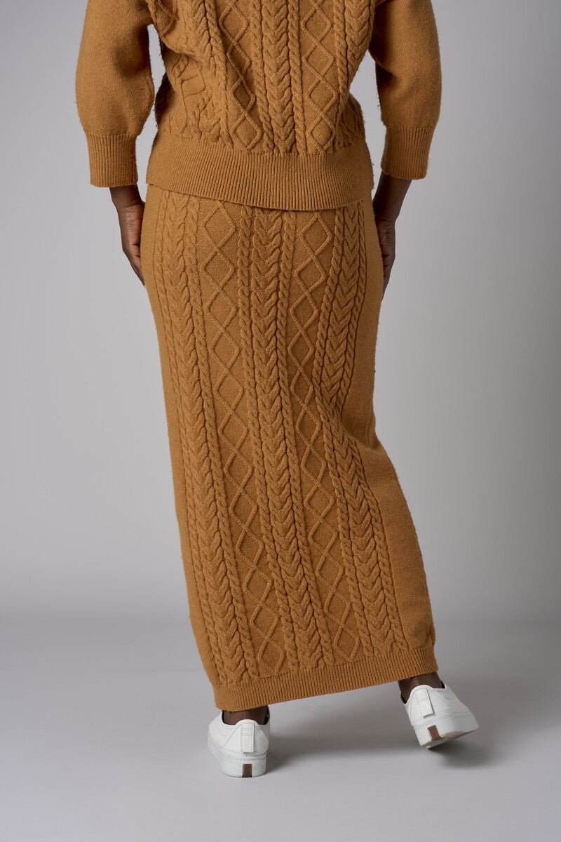 Ochre Maxi Sweater Skirt