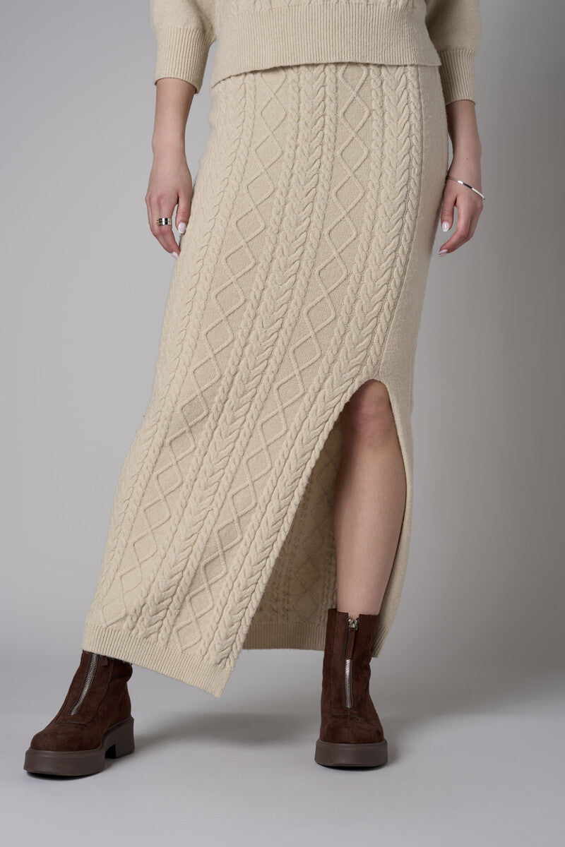 Sand Maxi Sweater Skirt