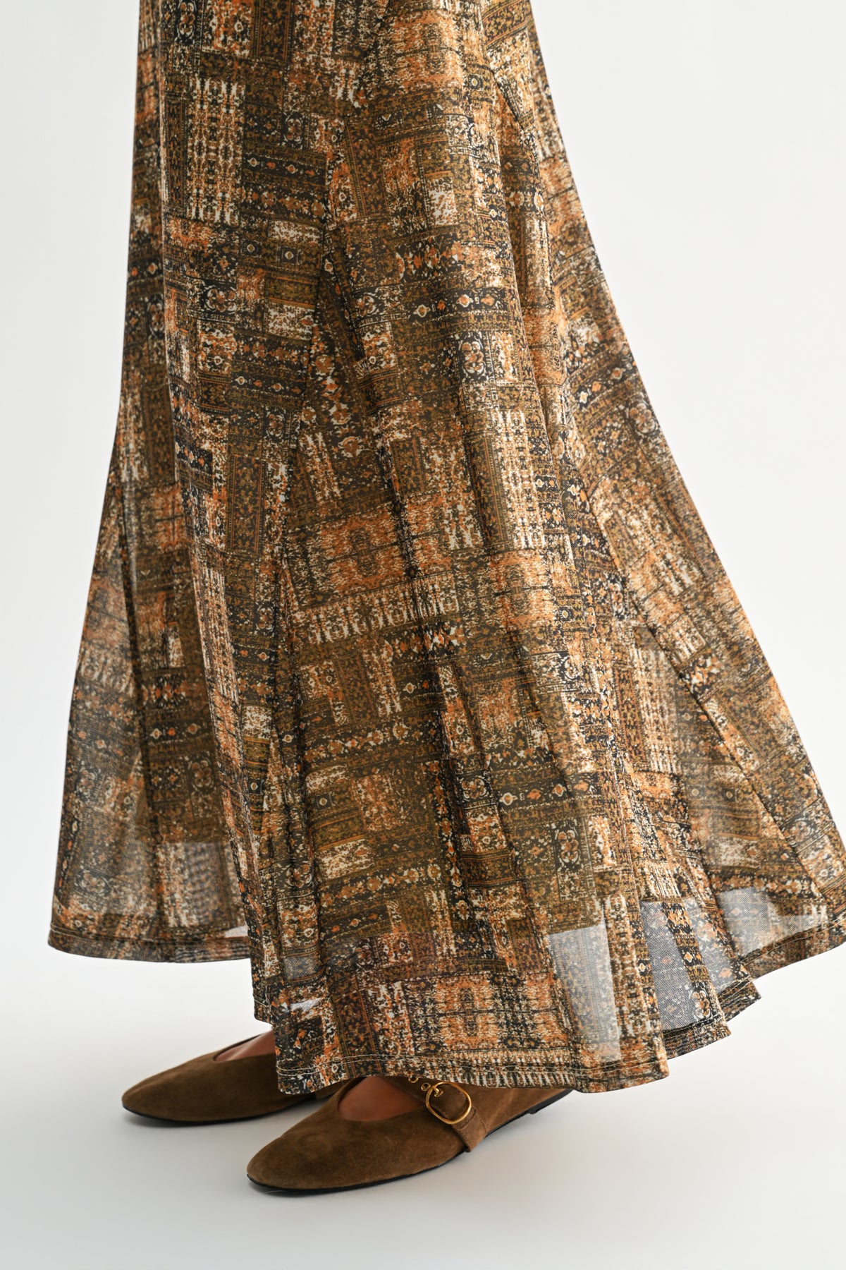 Brown Curry Belle Maxi Skirt 