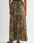Brown Curry Belle Maxi Skirt 