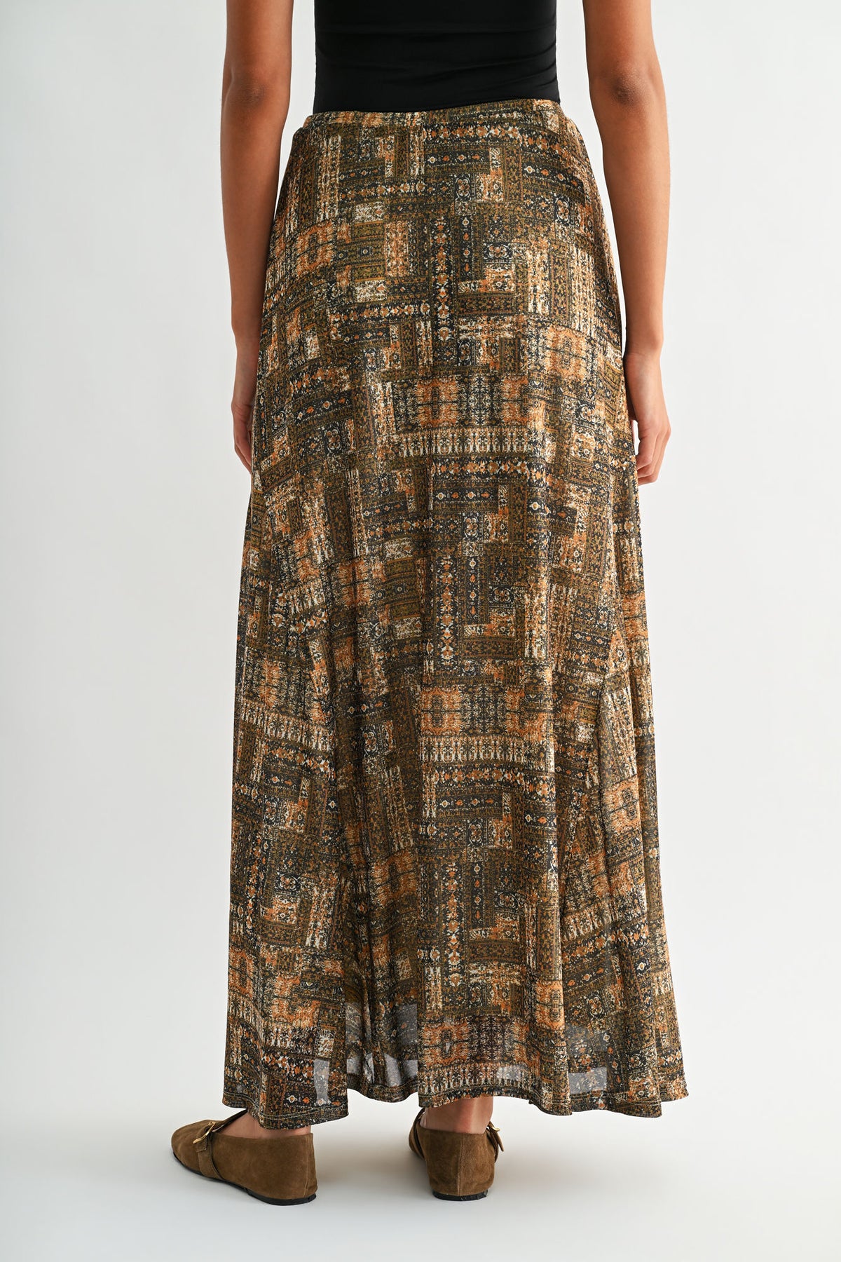 Brown Curry Belle Maxi Skirt 