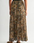Brown Curry Belle Maxi Skirt 