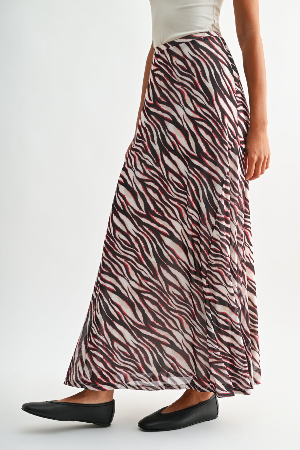 Parchment Cherry Plus-Size Belle Maxi Skirt