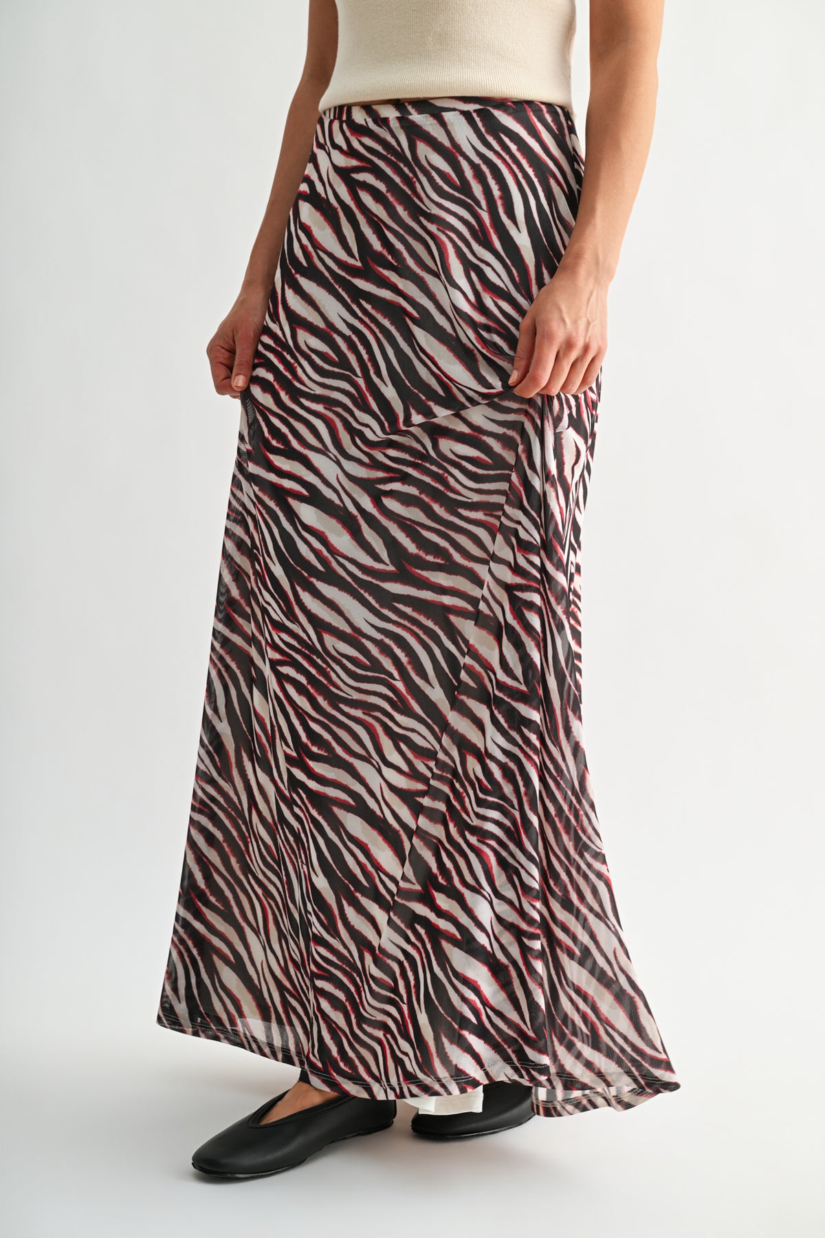 Parchment Cherry Belle Maxi Skirt 