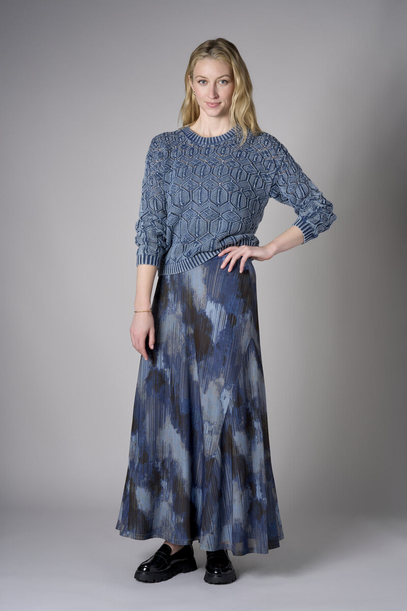 Bring your style to life with the 'navy' Belle Maxi Skirt – perfect for any occasion.