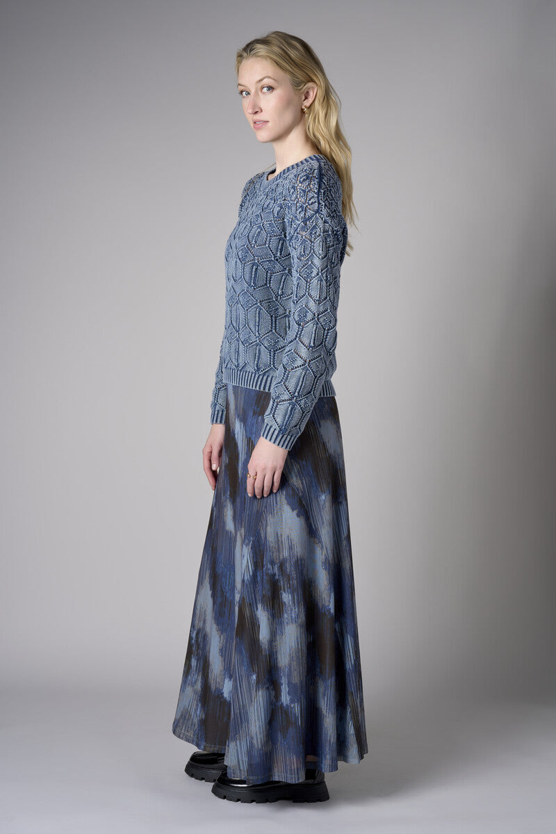Bring your style to life with the 'navy' Belle Maxi Skirt – perfect for any occasion.