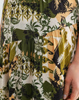 Olive Faux Wrap Skirt