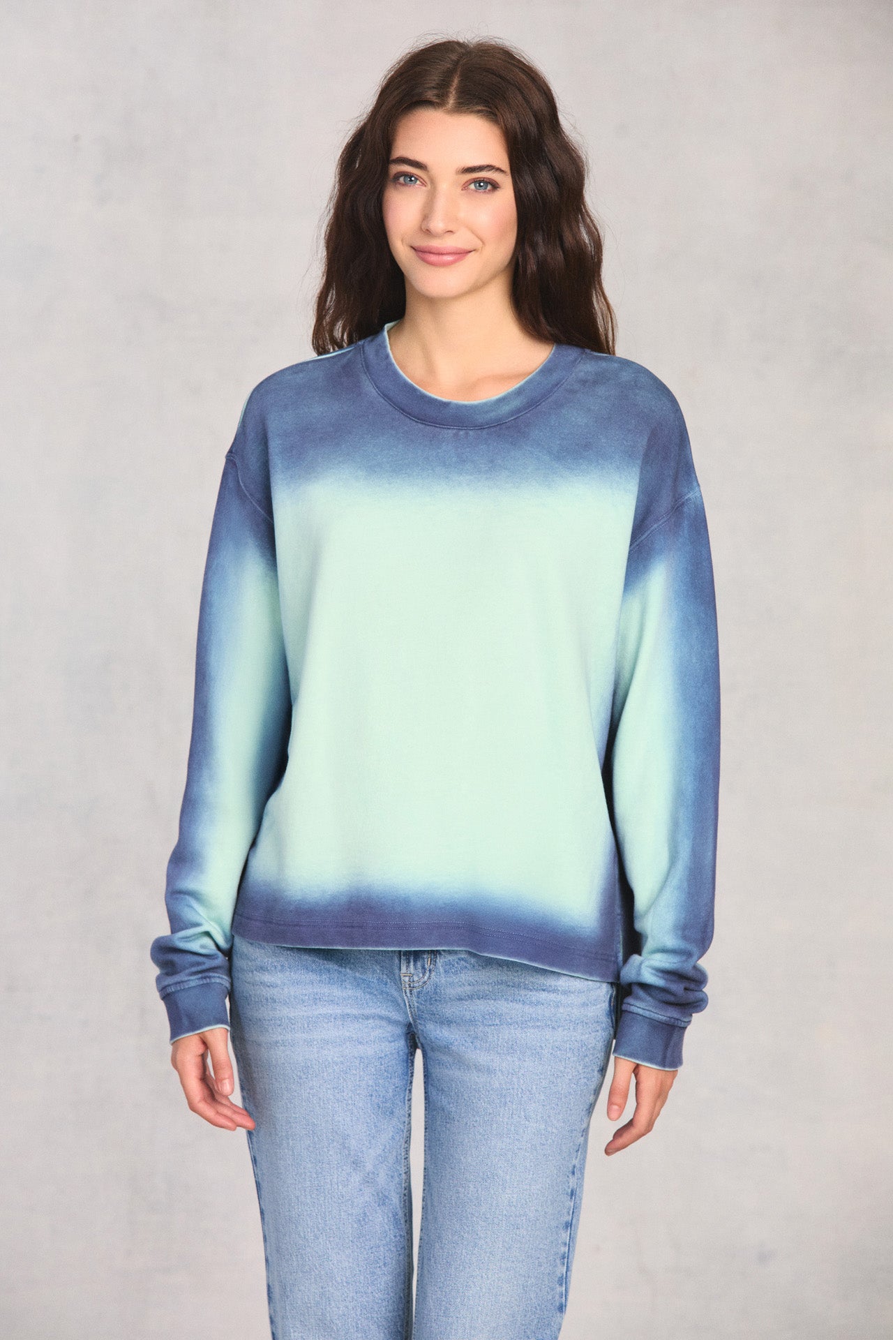 Mint Spot Dye Sweatshirt