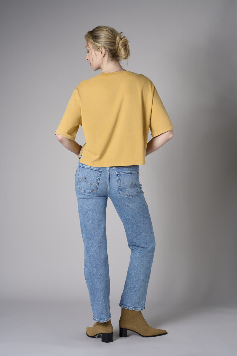 Upgrade your collection with the crisp 'Gold' Coram T-Shirt.