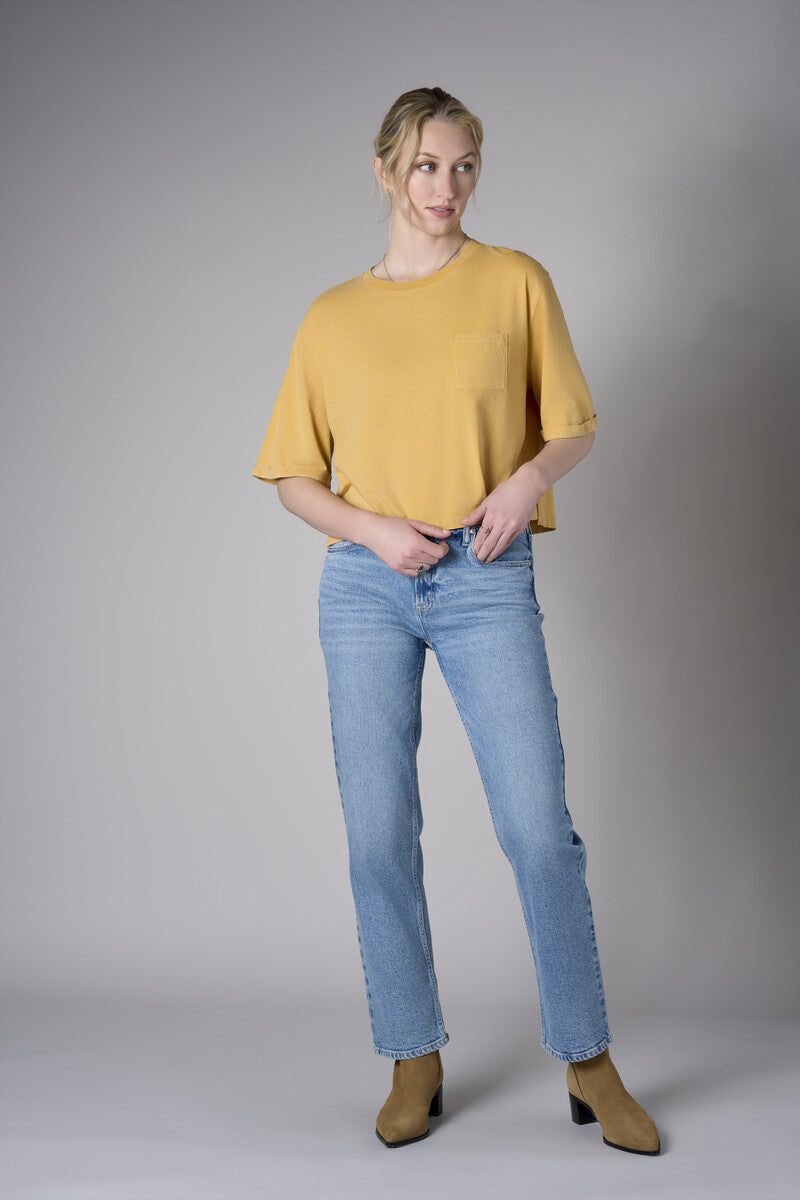 Upgrade your collection with the crisp 'Gold' Coram T-Shirt.