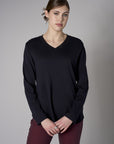 Upgrade your collection with the refreshing 'Black' Beth Long Sleeve T-Shirt.