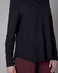 Upgrade your collection with the refreshing 'Black' Beth Long Sleeve T-Shirt.