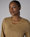 Feel fabulous every day in the 'Ochre' Beth Long Sleeve T-Shirt, crafted for those who love bold style.