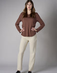 Showcase your personality with the Beth Long Sleeve T-Shirt in striking 'Earth'.