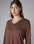 Showcase your personality with the Beth Long Sleeve T-Shirt in striking 'Earth'.