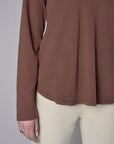 Showcase your personality with the Beth Long Sleeve T-Shirt in striking 'Earth'.