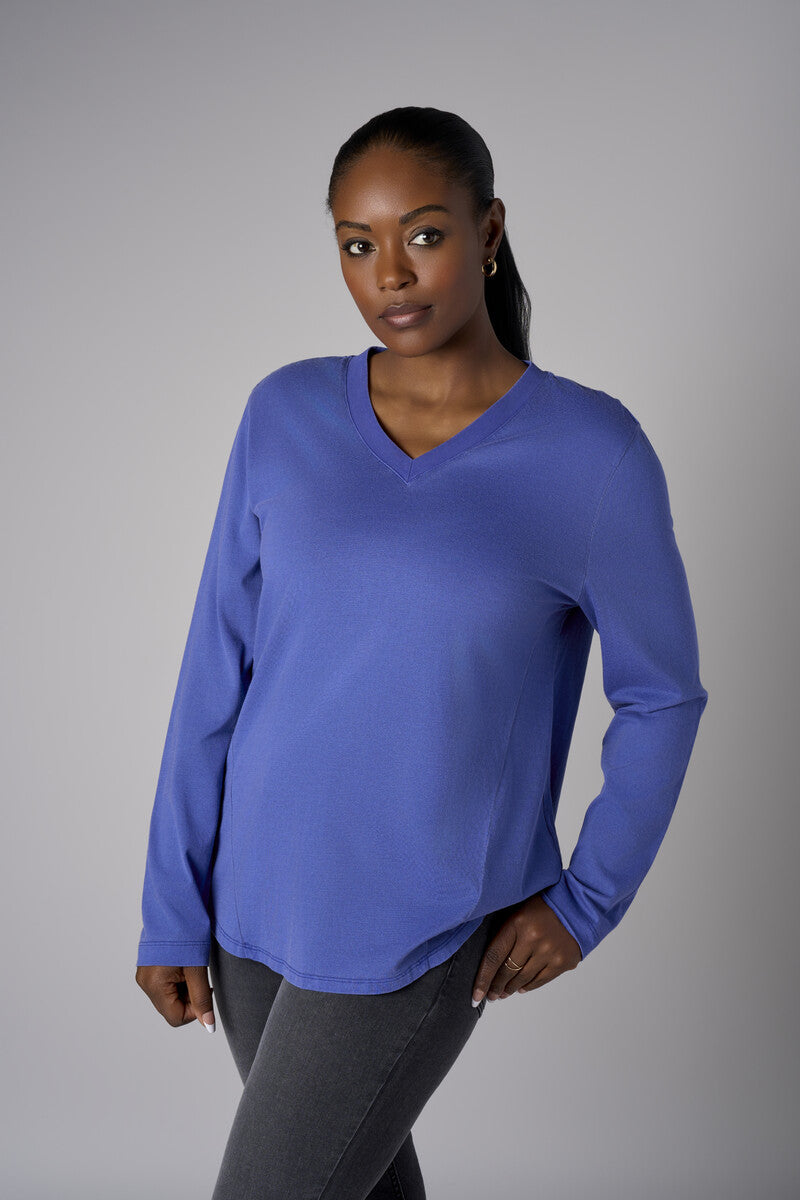Turn heads with this luxurious 'Royal Blue' Beth Long Sleeve T-Shirt.