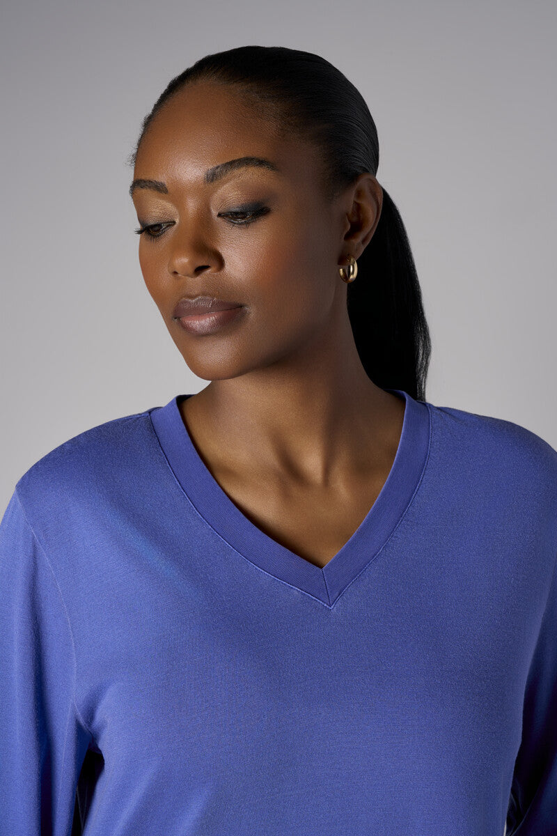 Turn heads with this luxurious &#39;Royal Blue&#39; Beth Long Sleeve T-Shirt.